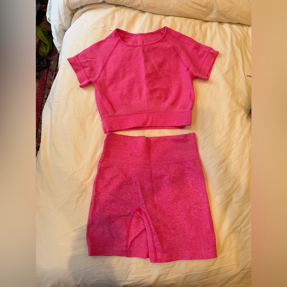 Pink work out set